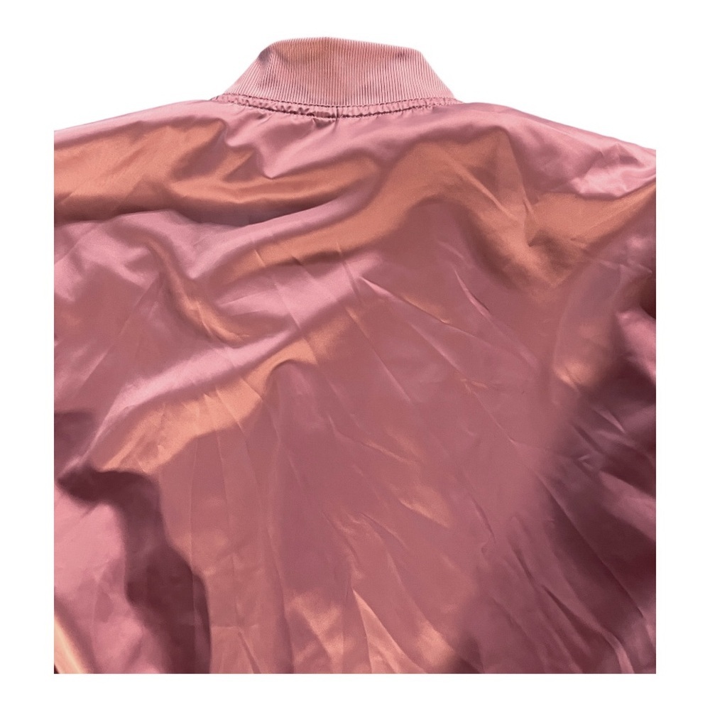 Fabletics Eva Bomber Jacket Sizw Small. Women's Satiny Pink Jacket - Picture 4 of 6